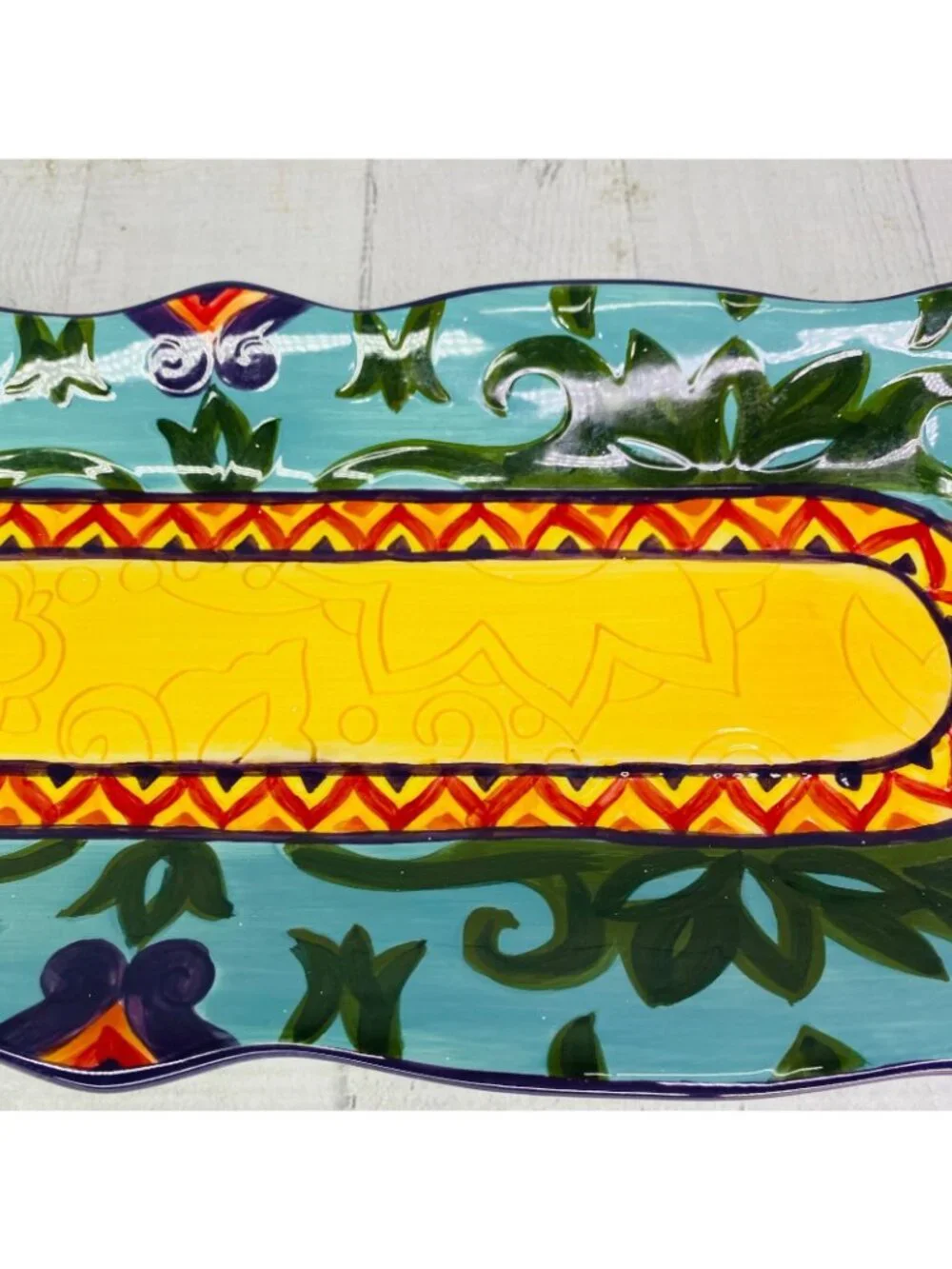 Corsica MERIDA Geometric Vibrant Hand Crafted Stoneware 18